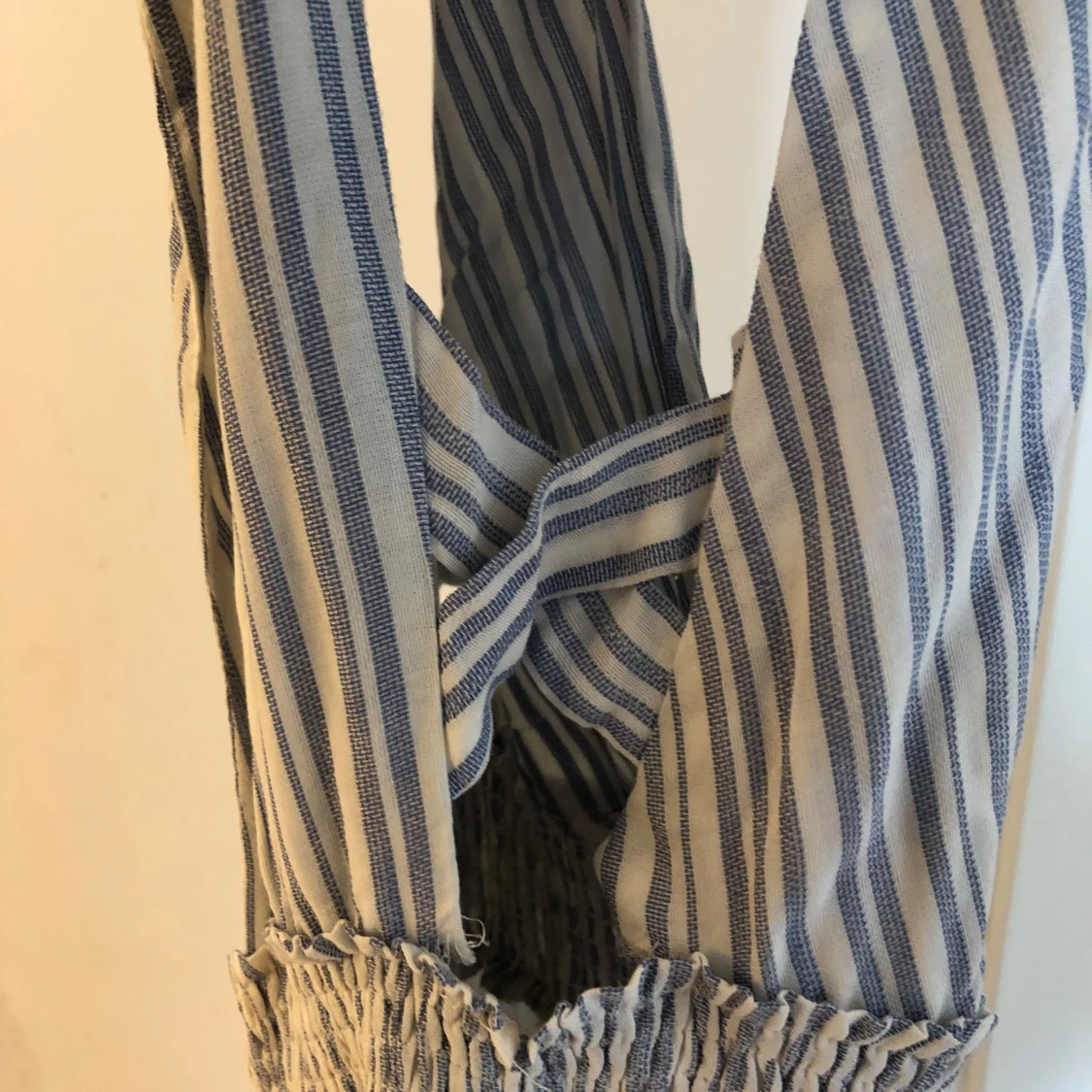 Randig byxdress i trekvartsmodell - 92