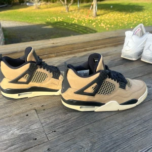 Jordan 4  - 4or i färgen retro fossil. Köpta för längesen och använda en del men fortfarande i bra skick och går att fräscha upp ännu mer🩷