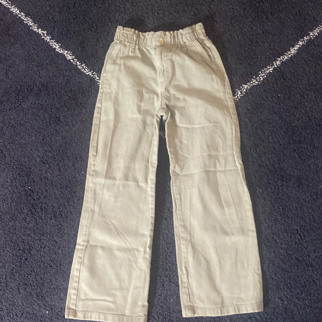 3 par jeans lila grön och blå - 92