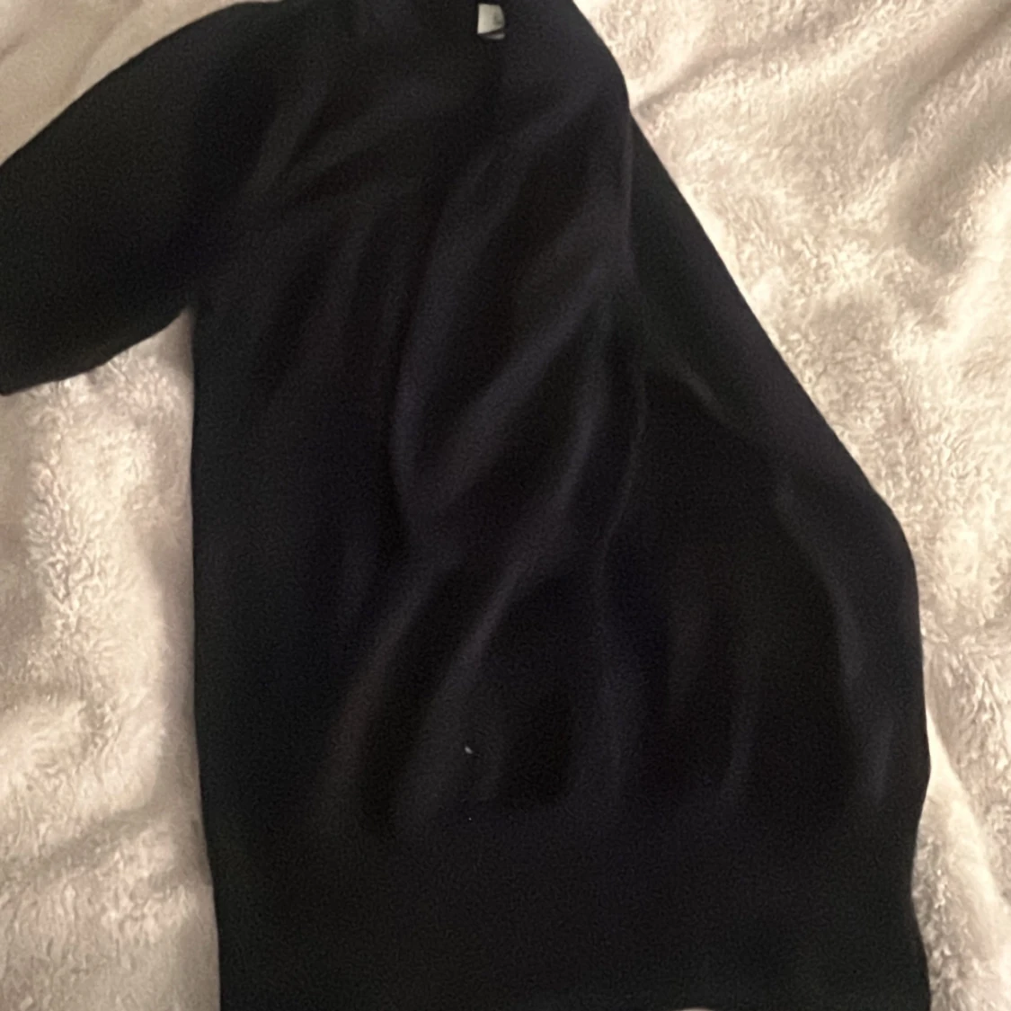 Blå stickad t shirt 