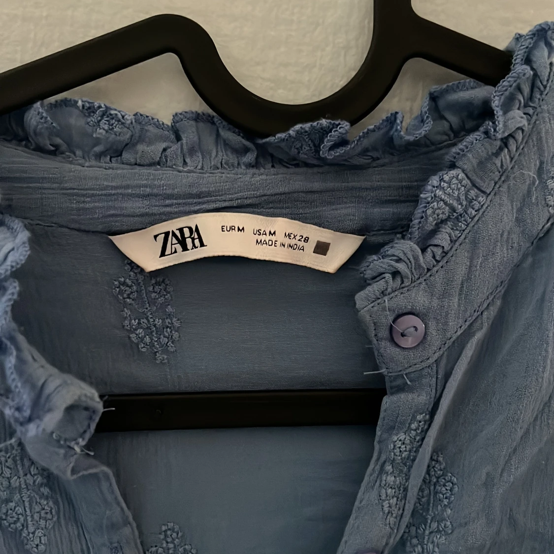 Blå volangblus zara - 91