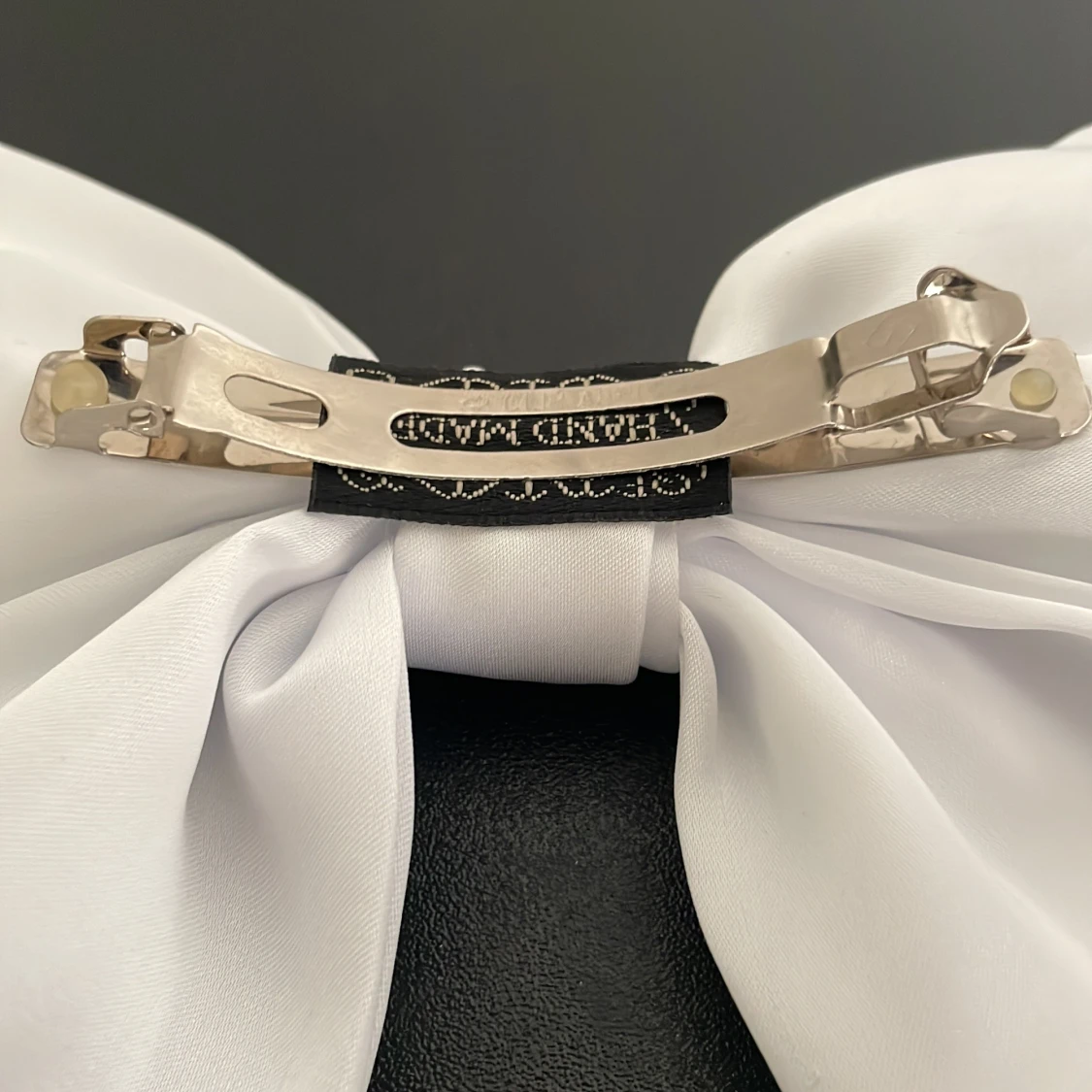 Vit hår rosett  - 90