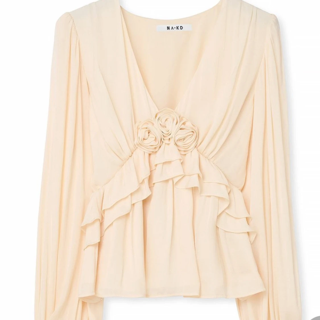 Blus med rosett  - 90