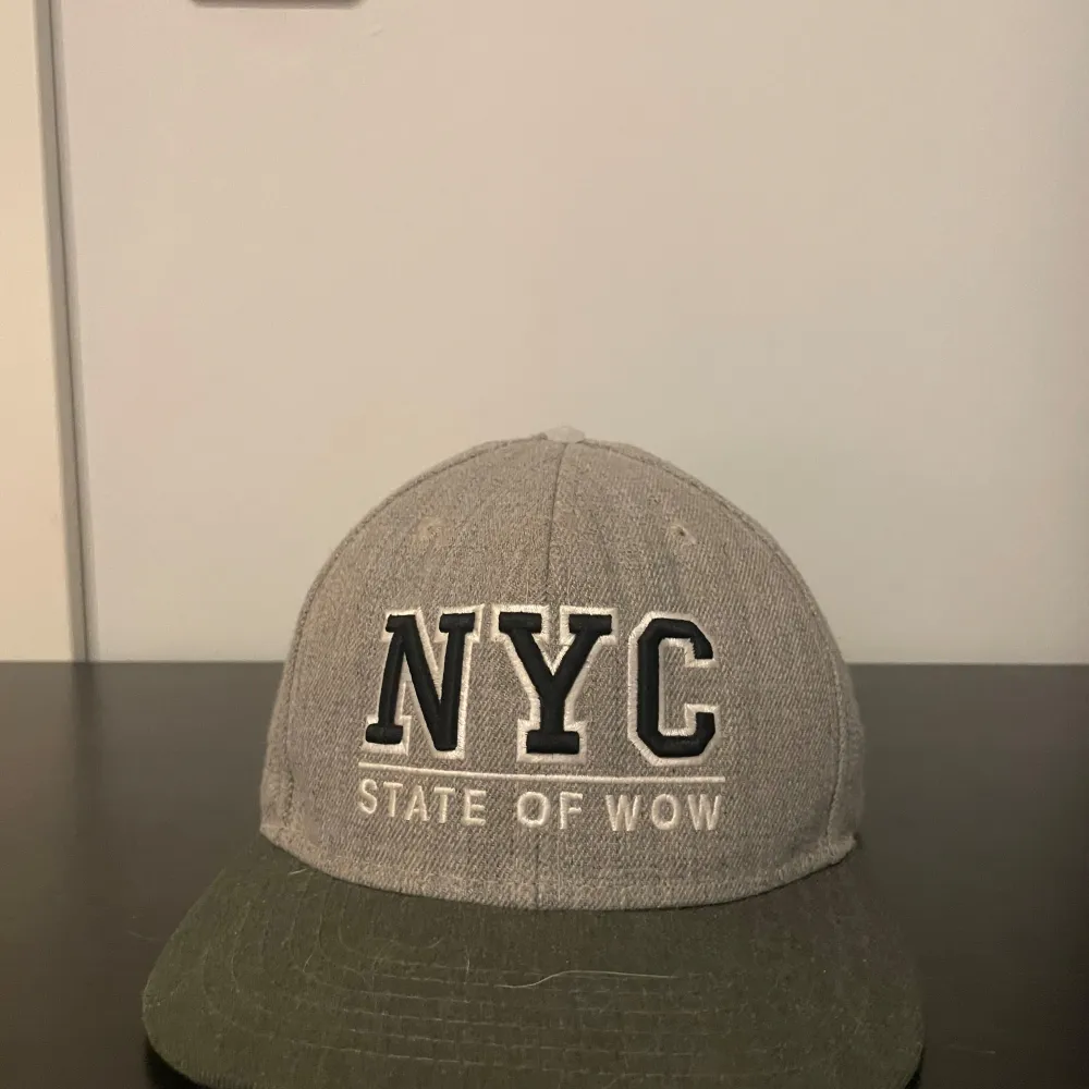 Snygg grå keps. I bra skick. Finns på hatstore som ny för 249:-. Asusteet.