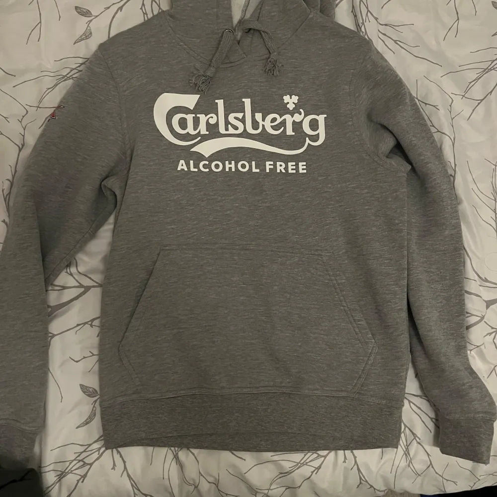 Säljer en grå hoodie med Carlsberg tryck på framsidan. Den är köpt från Amaze festivalen på Smögen. Nypris 700. Tröjor & Koftor.