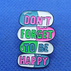 Pins - Dont forget - Pins, Måttet på lås anordningen som syns på baksidan är ca 1.2 cm