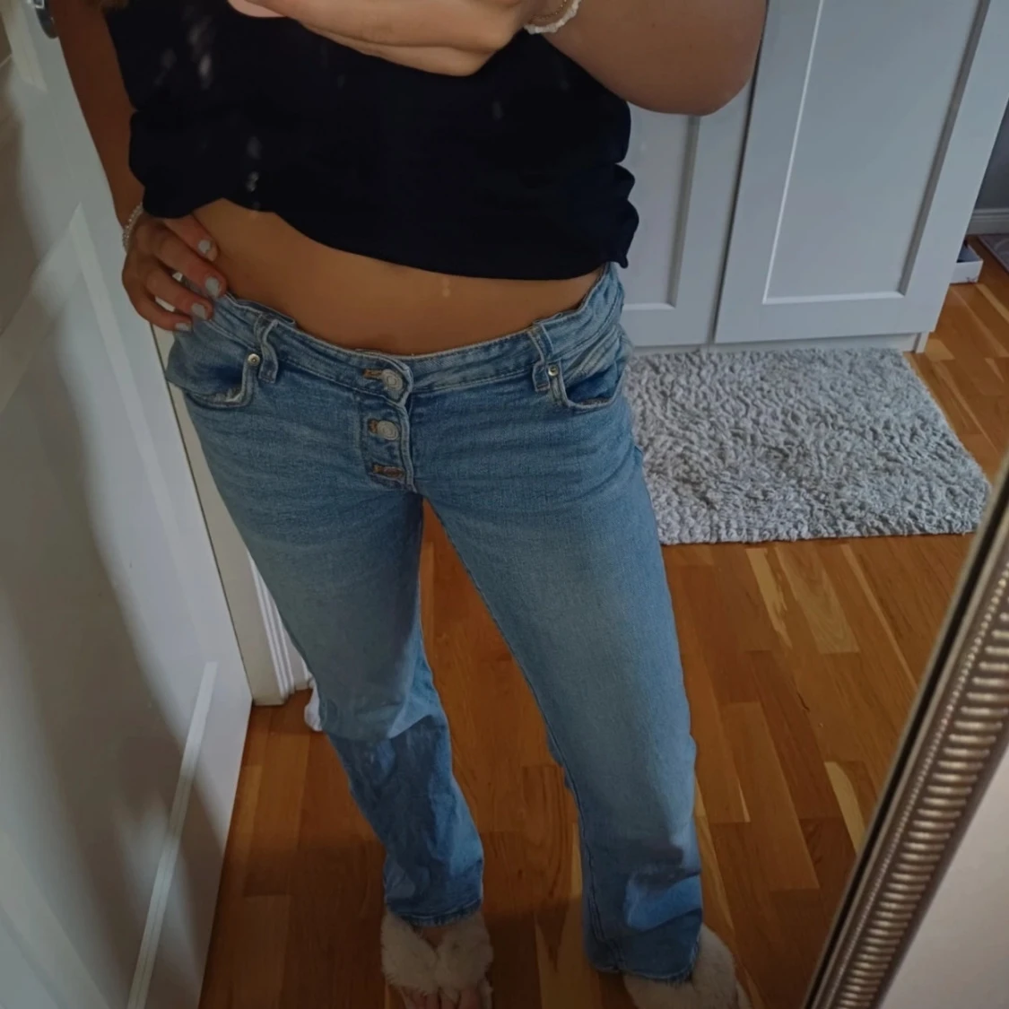 Lågmidjade jeans