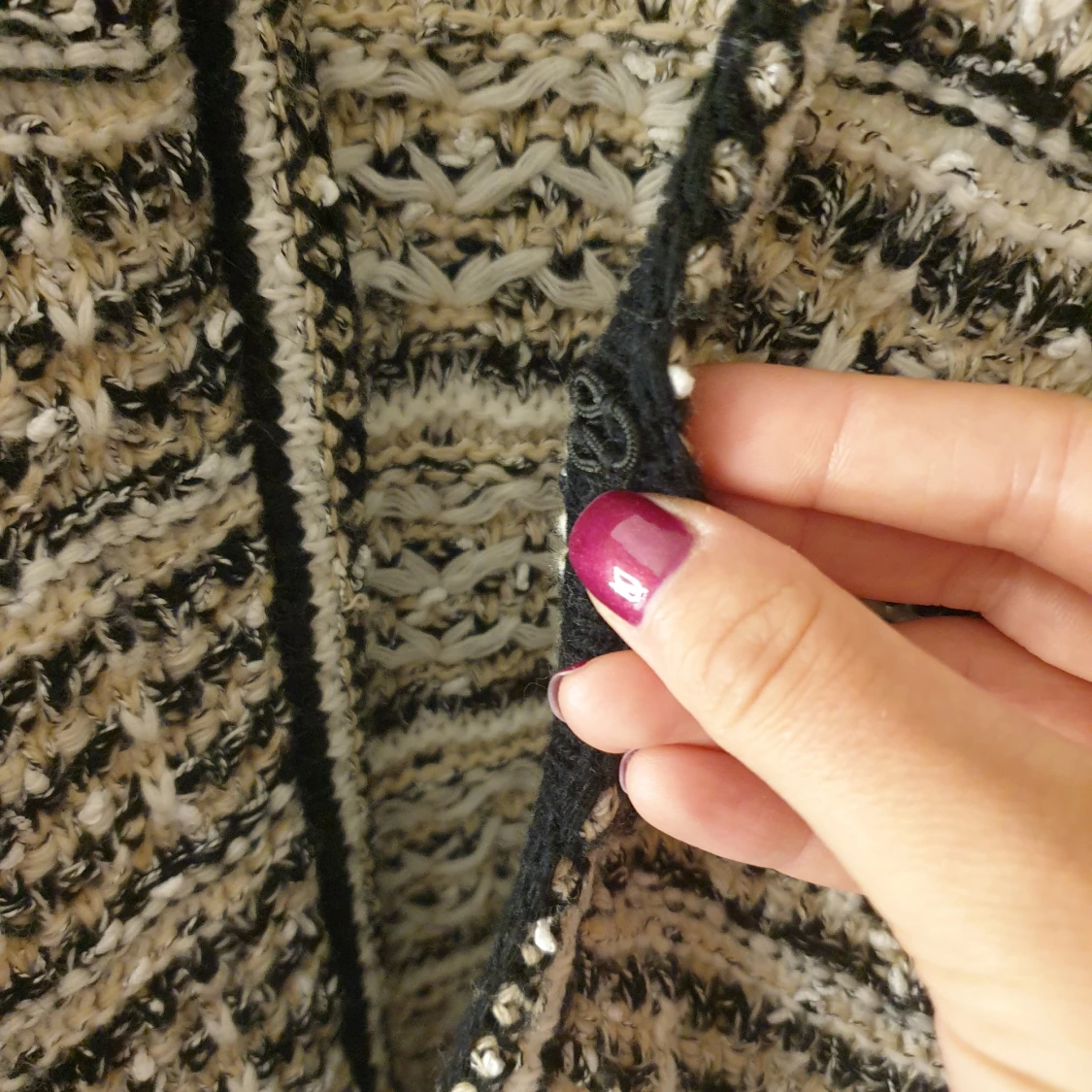 Stickad cardigan - 91