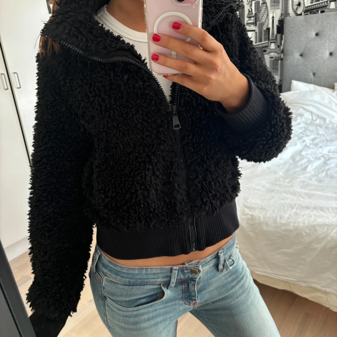 Teddyjacka svart - 90