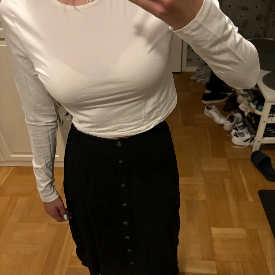 Svart o vit tröja - 90