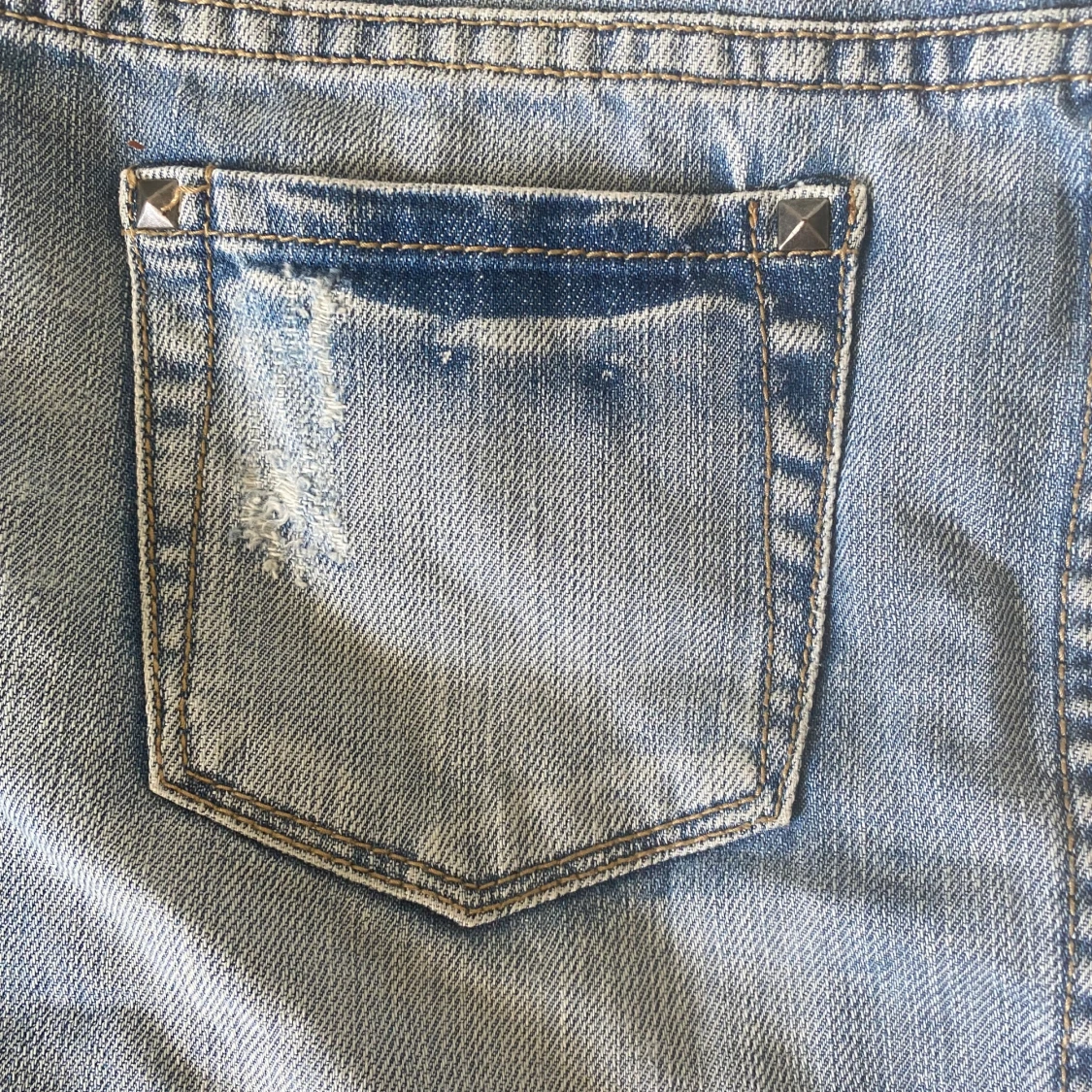 Lågmidjad minikjol denim - 92