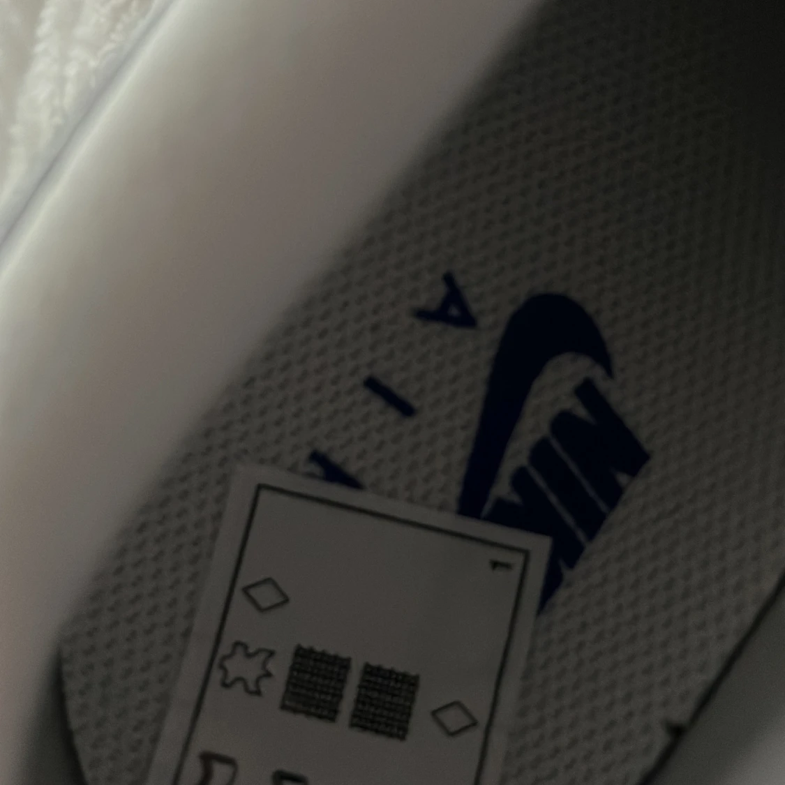 Nike air force 1 med blått Nike märke - 90