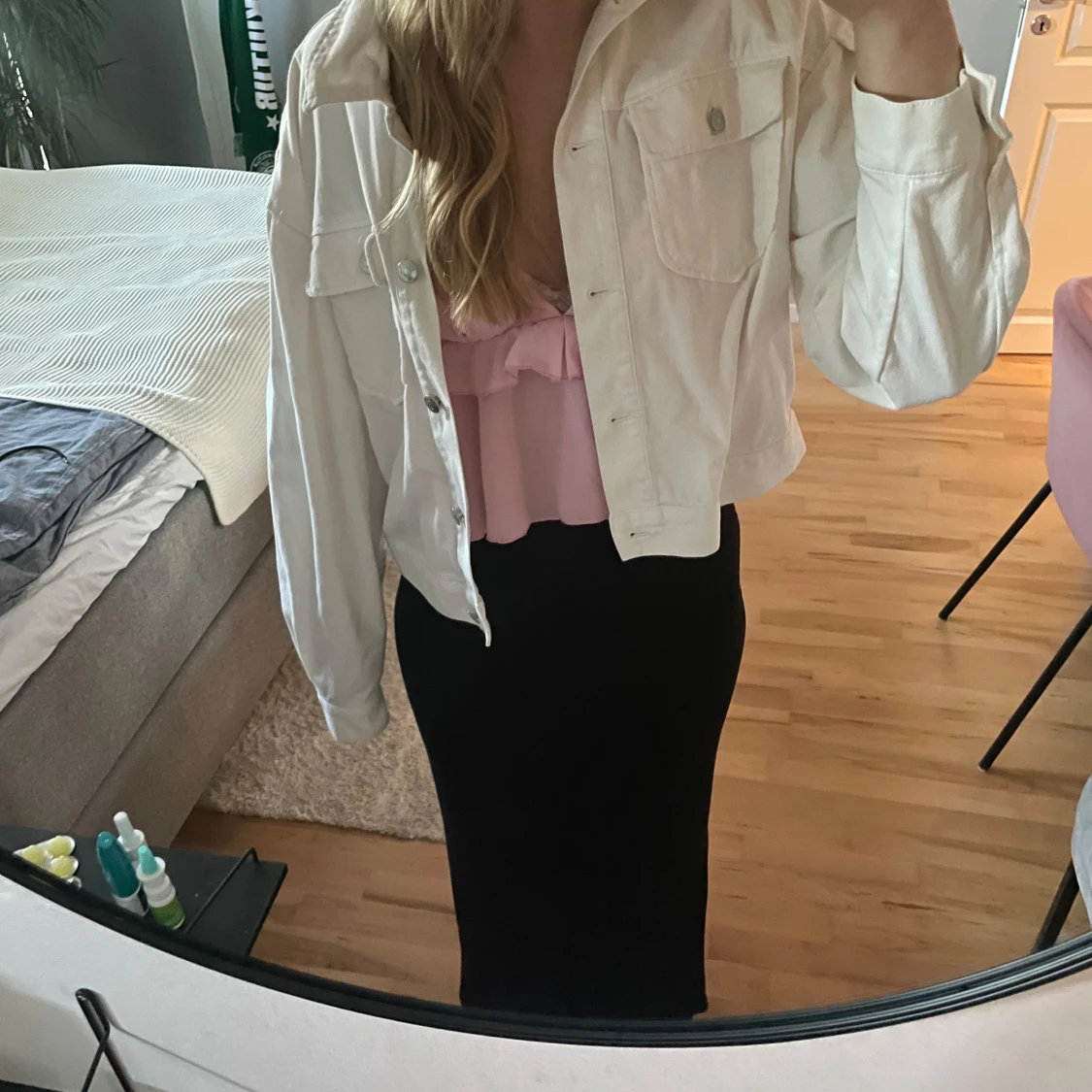 Vit jeansjacka från H&M