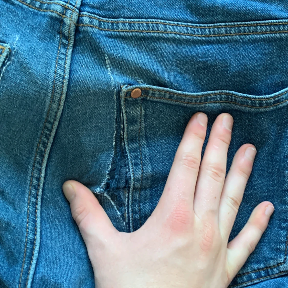 Blå jeans från H&M - 92