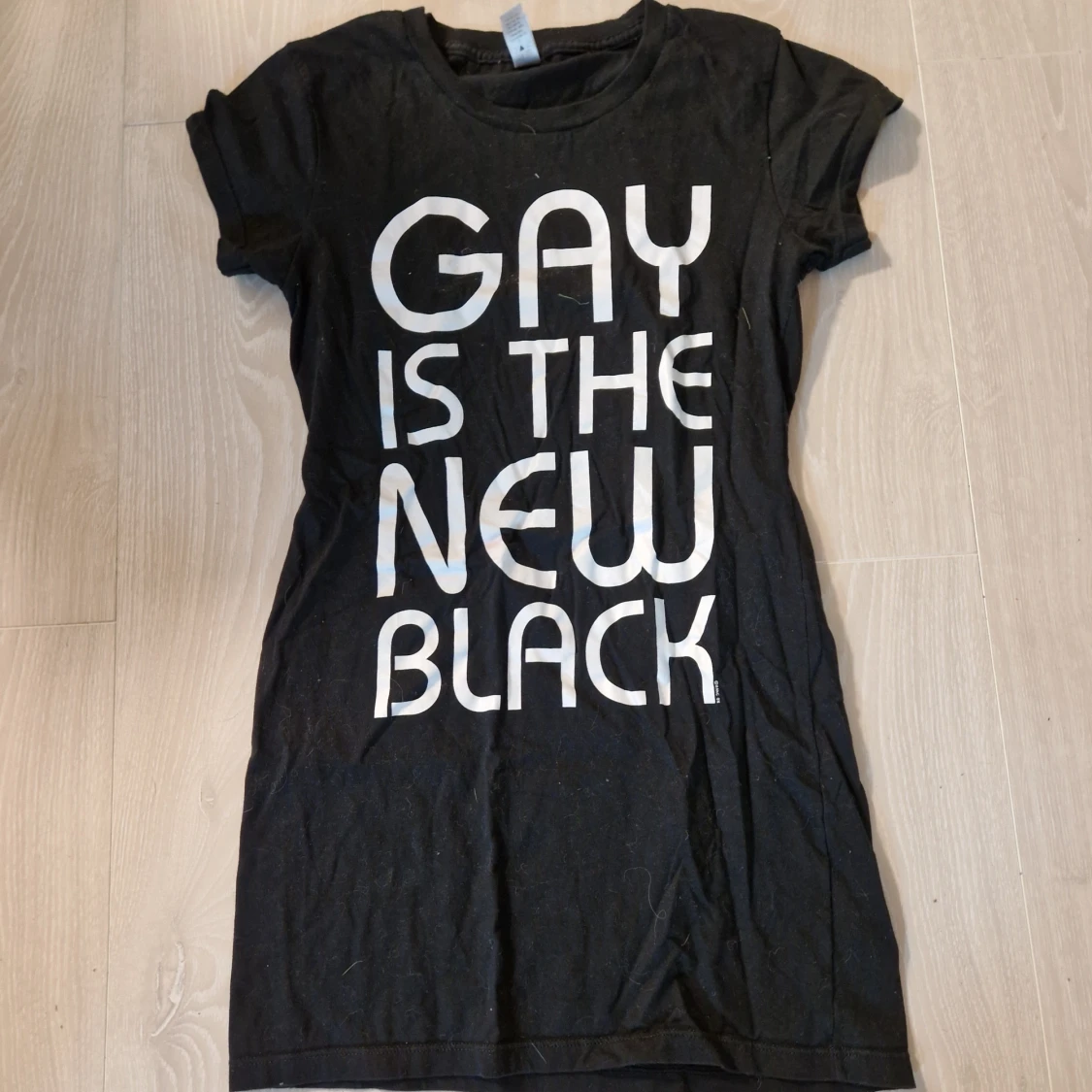 Svart t-shirt med tryck