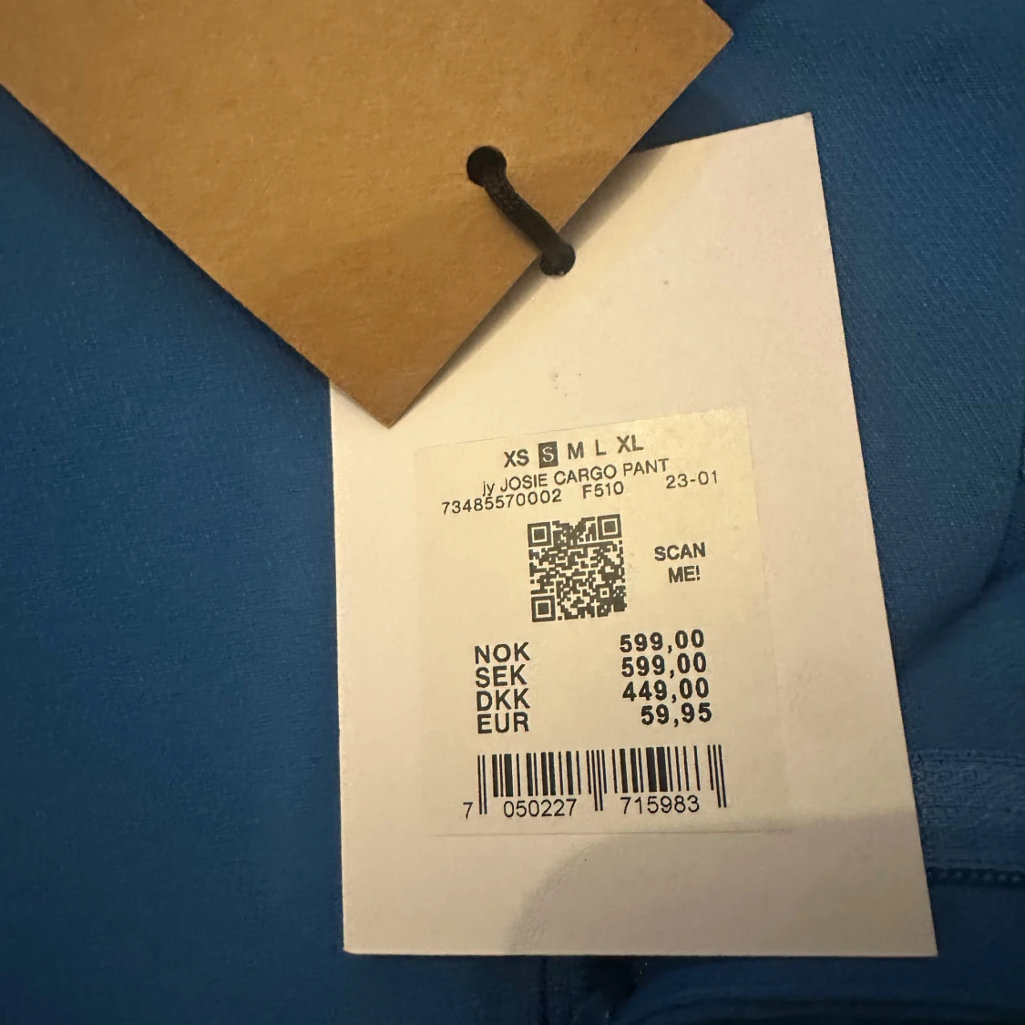 Junkyard blue trouser size S, new - 92