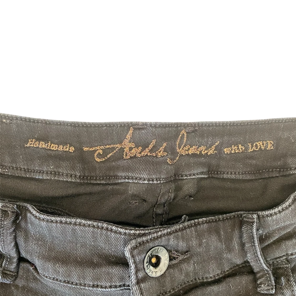 Lågmidjade svarta shorts - 2