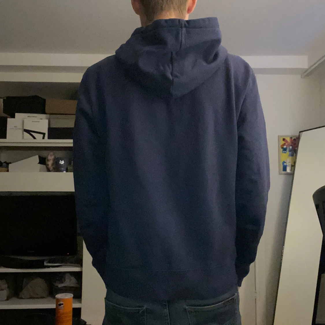 Mörkblå hoodie från Maison Kitsuné - 90