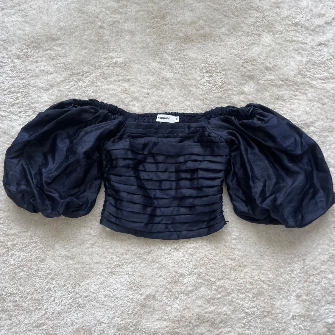 Marinblå offshoulder topp