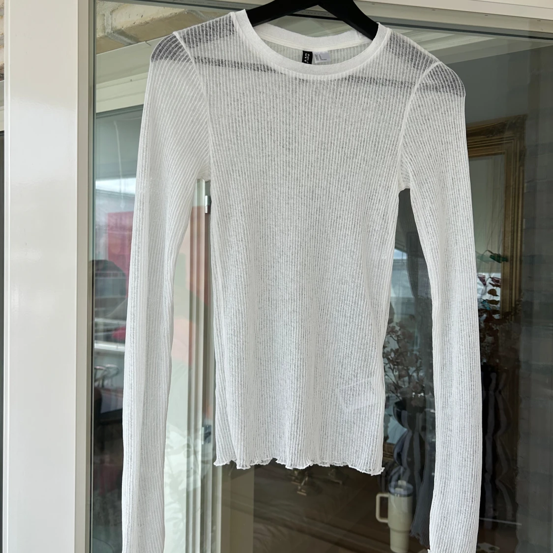 Transparant vit tröja 