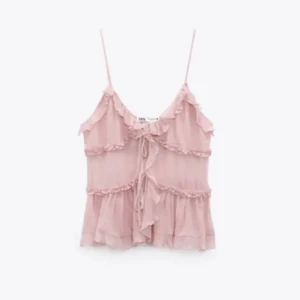 Rosa volangtopp från Zara - Söt zara topp! Storlek xs💗💗💗