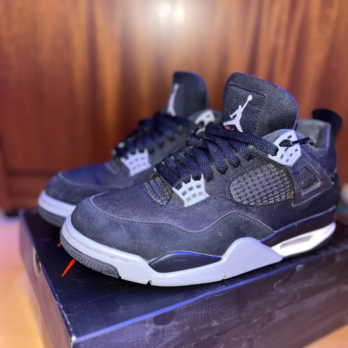 Jordan 4 black canvas