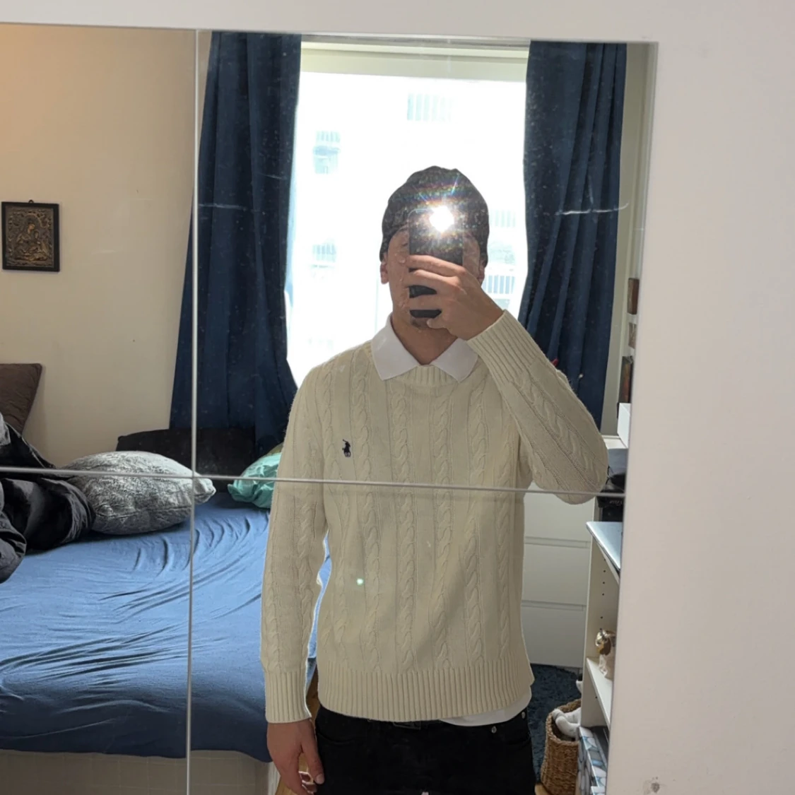 Vit stickad tröja från Polo Ralph Lauren - 2