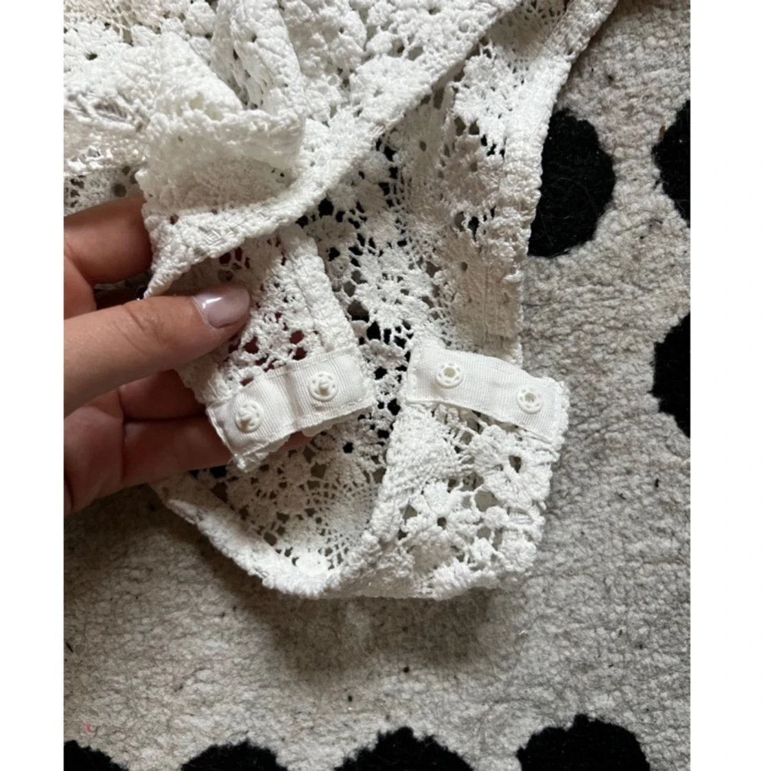 Vit spetsbody från H&M - 92