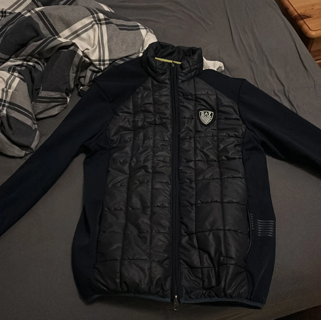 Svart quiltad jacka från EA7