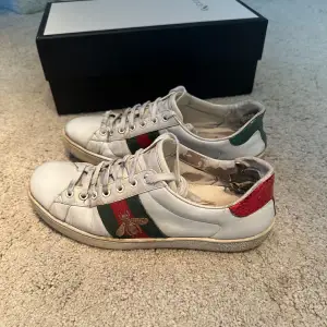 Gucci ace beaters size 43. Skick använt med finns liv kvar!  Pris 799kr 