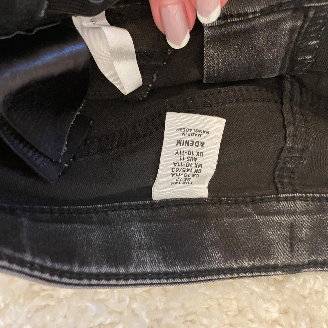 Svarta jeans shorts - 91