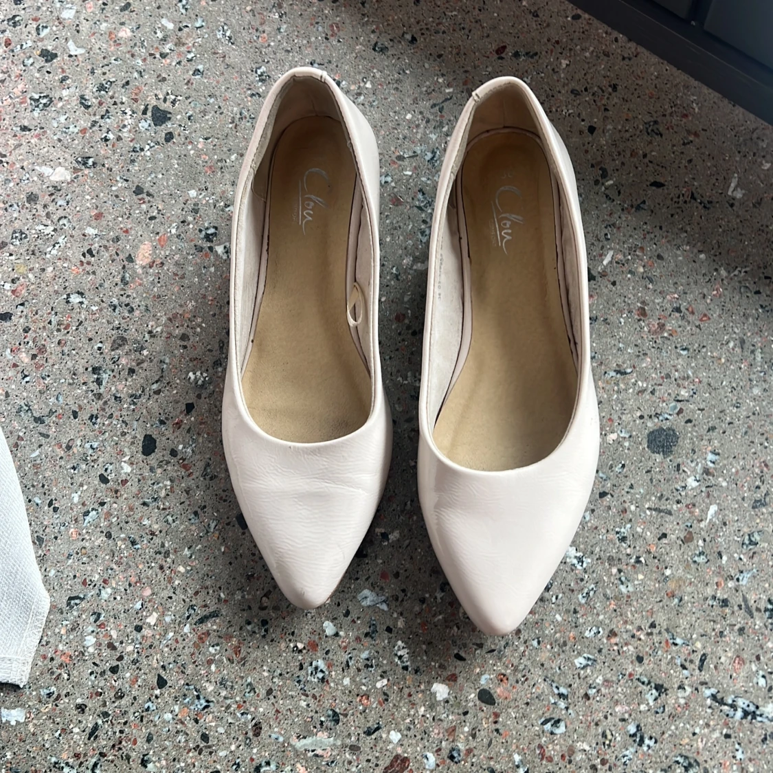 Ballerinaskor med klack  - 90