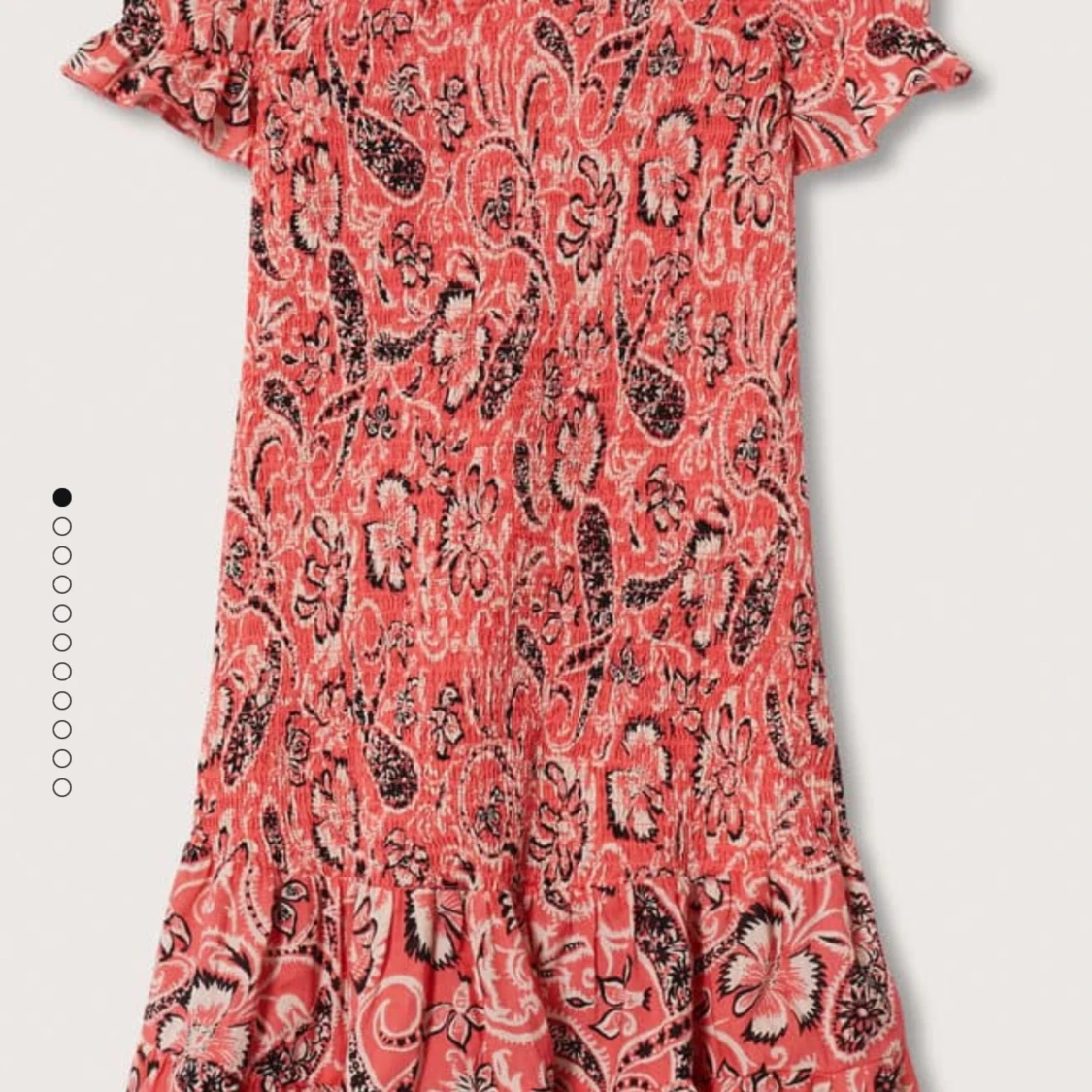 Mönstrad offshoulder klänning från MNG - 90