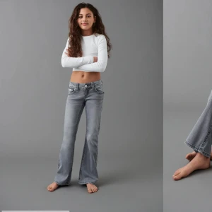 Chunky low flare jeans  - Frk gina Young. Bra skick. Passar xs-s. Jag är 163 cm