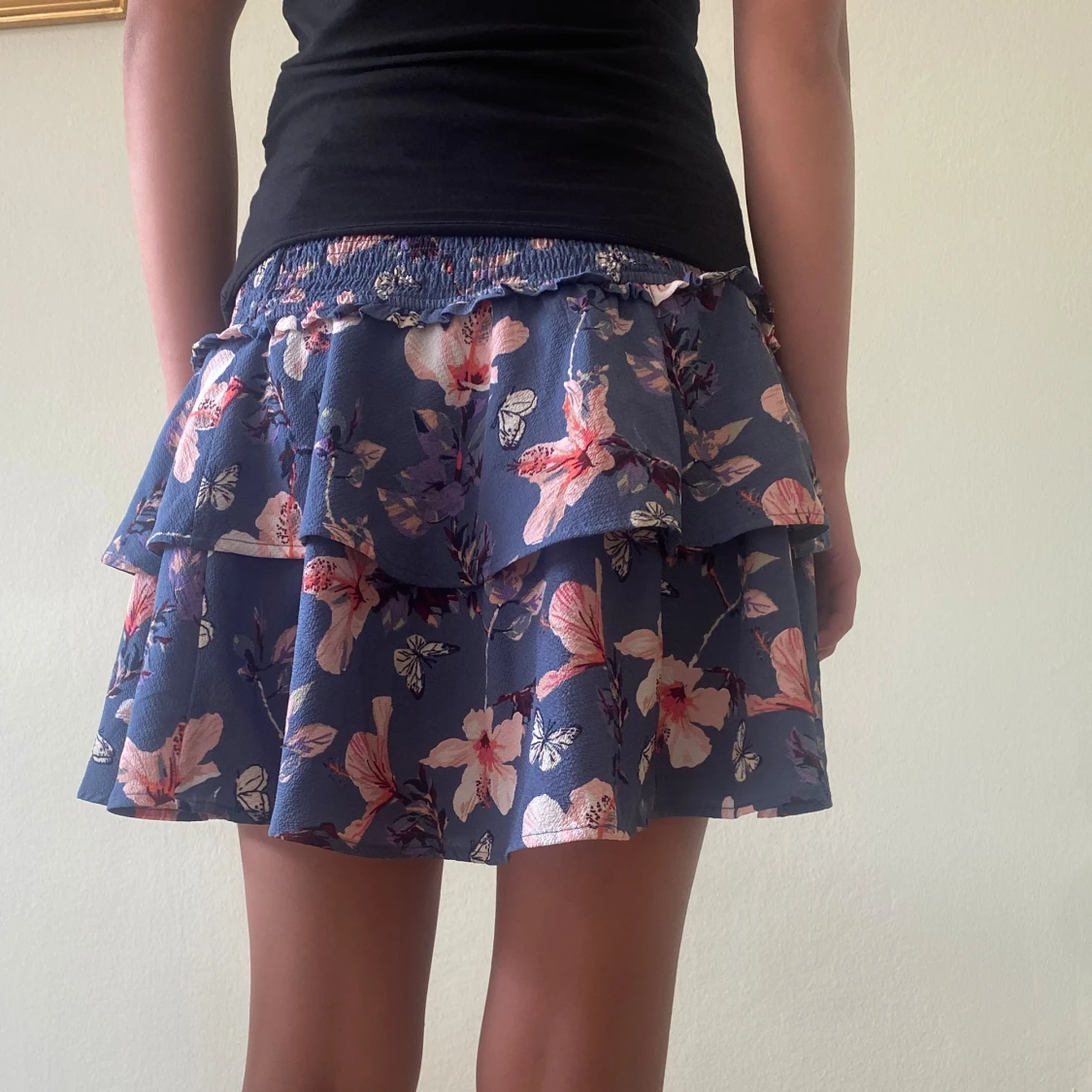 kort blommig kjol💗 - 91