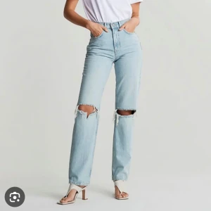 Gina tricot jeans 90s high Waits tall - Storlek 36, modell tall Passar bra till långa ben 