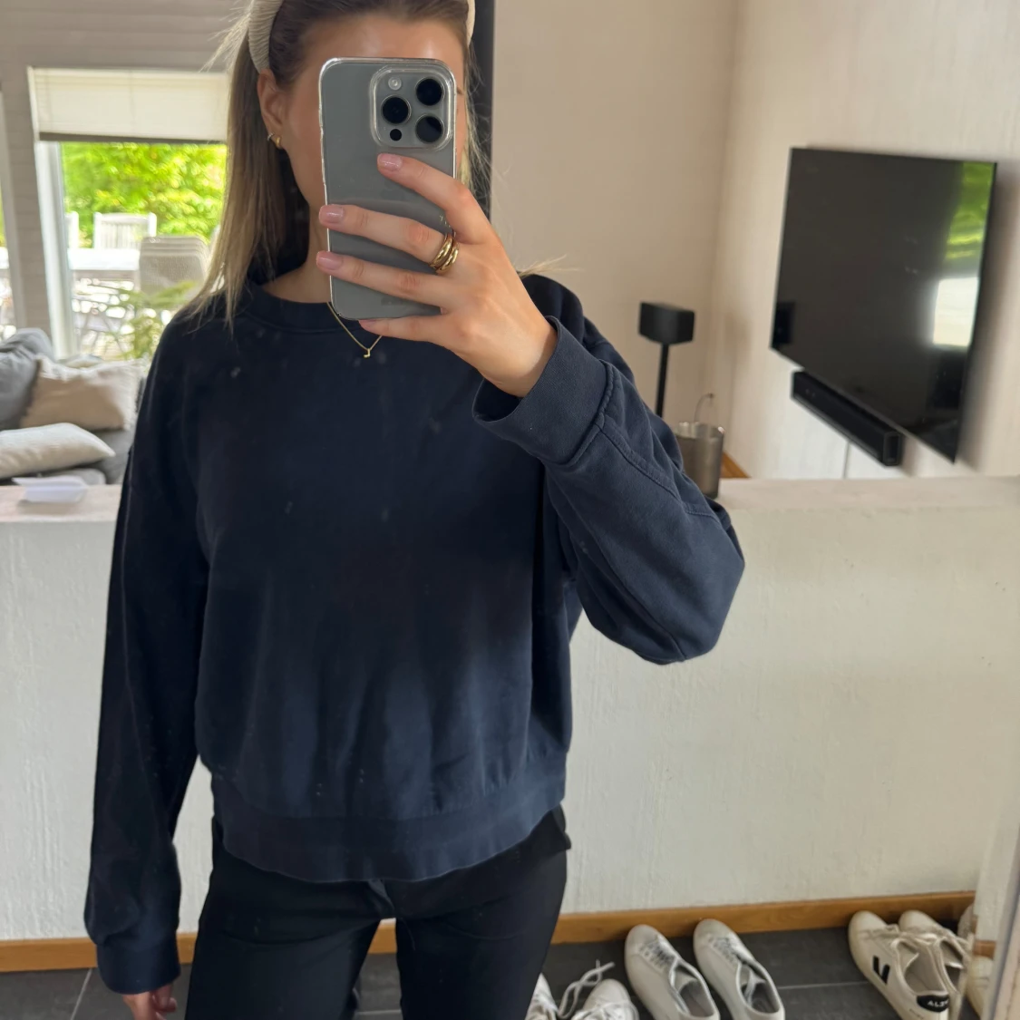 Blå fin tröja  - 90