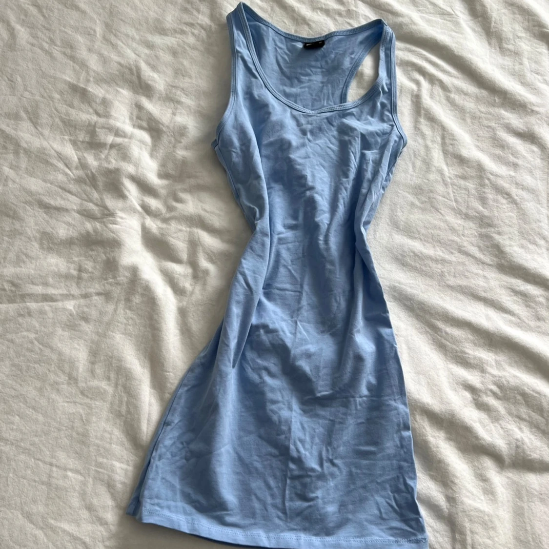 Babyblå klänning - 90