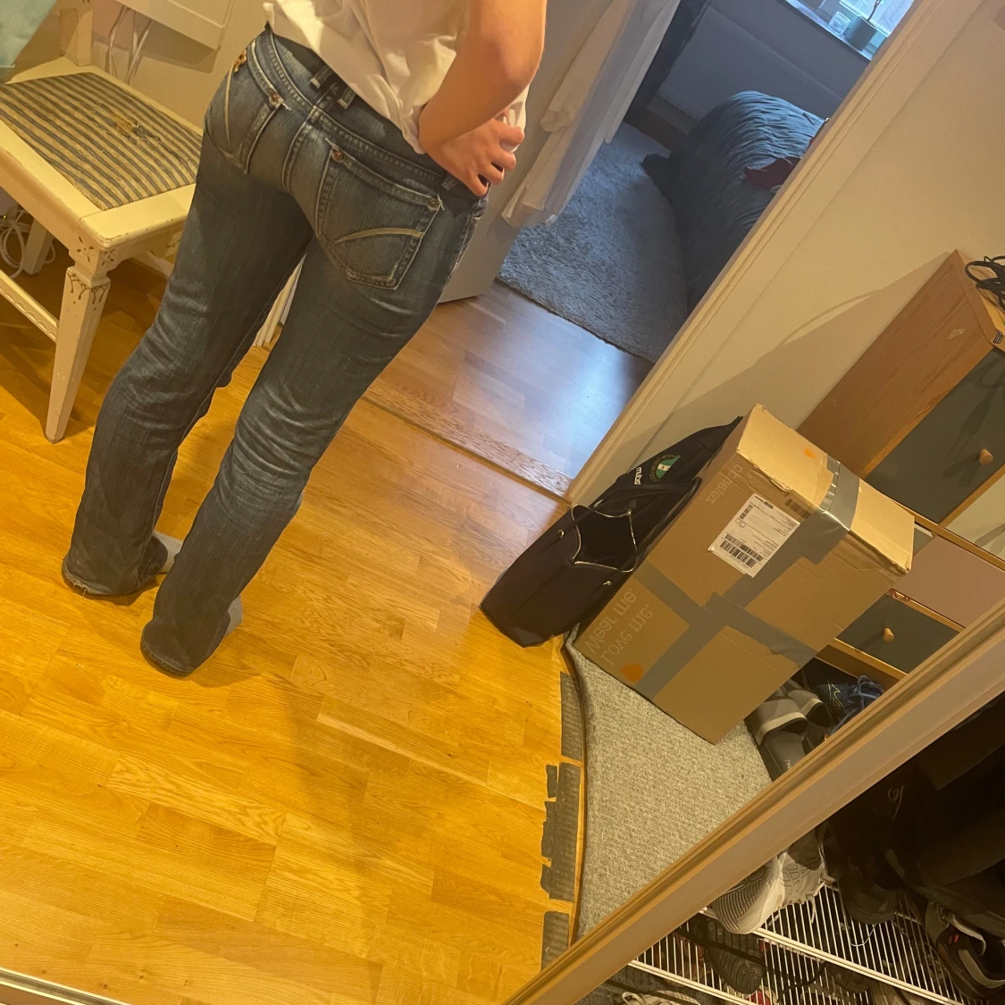 Lågmidjade jeans💗 - 90