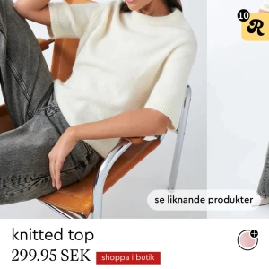 Stickad t-shirt - Från gina, använd max 5 gånger så som ny. Slutsåld på hemsidan 🥰