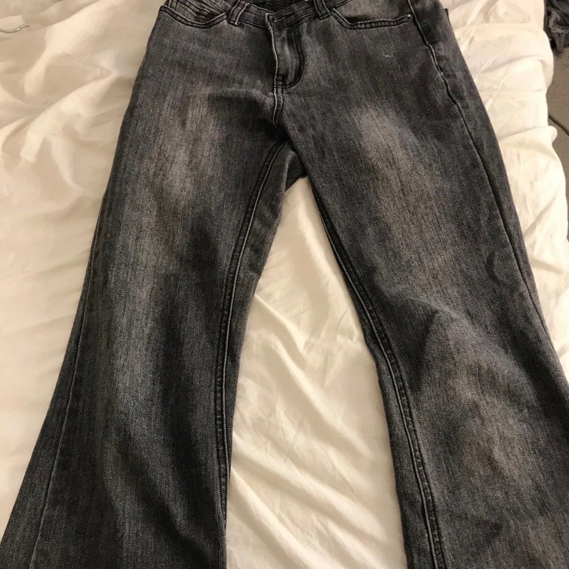 Låga svarta jeans  - 92