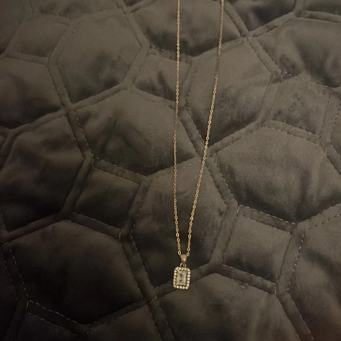 Silverhalsband med diamant // diamentowy naszyjnik - 92