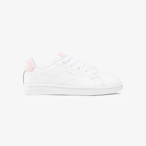 Vita sneakers från Reebok - Snygga vita sneakers från Reebok med rosa detaljer. Skorna har en klassisk design med snörning och en bekväm passform. Perfekta för en stilren look. Storlek 39 och helt nya, aldrig använda utanför hemmet