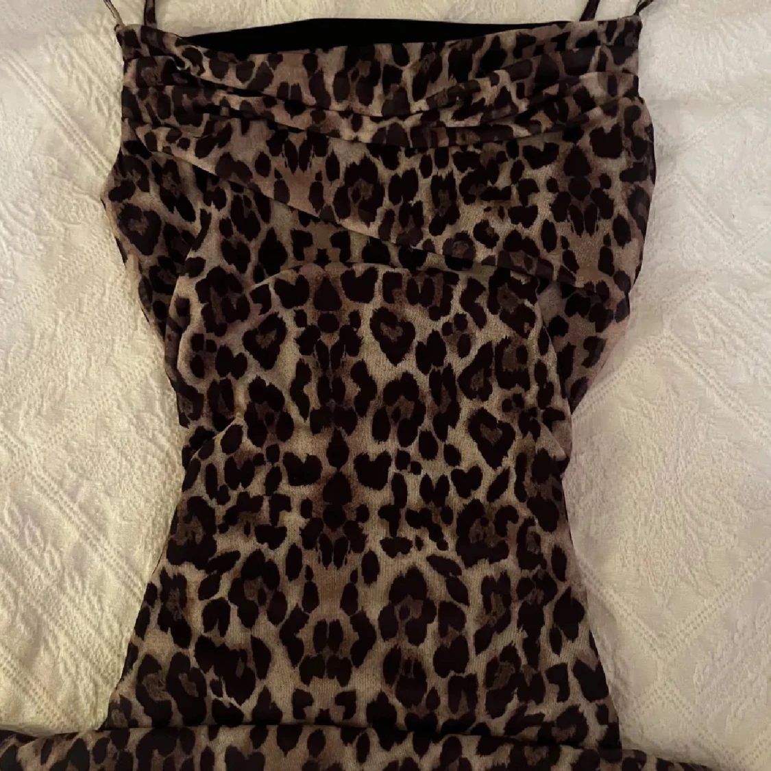 leopardmönstrad klänning - 91