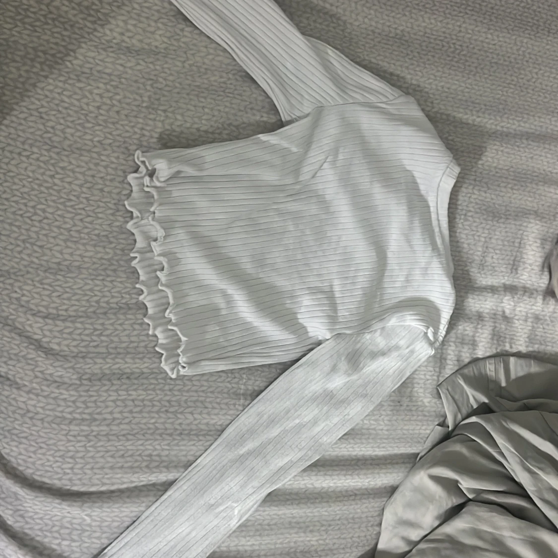 Vit ribbad tröja från FB Sister - 90