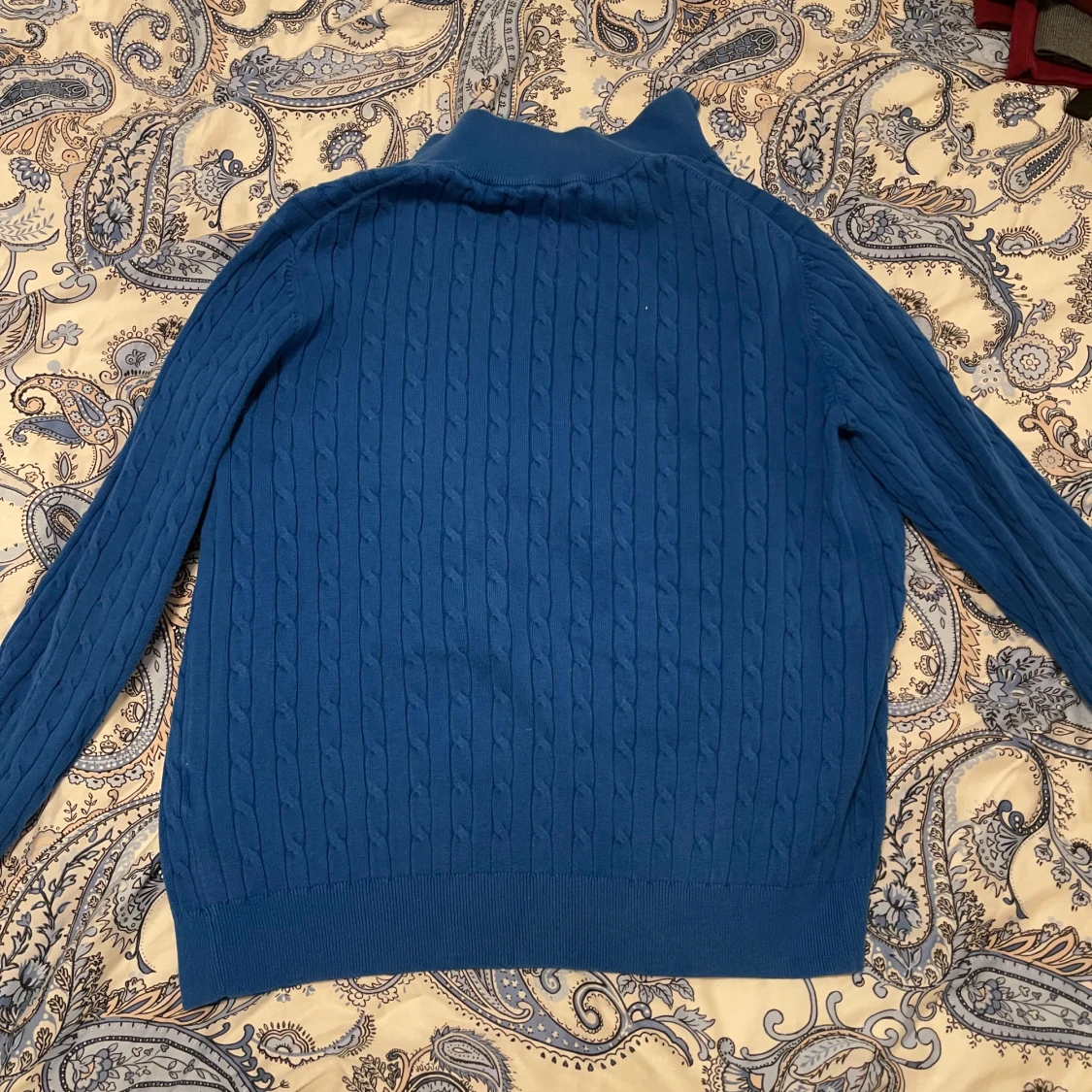 Blå stickad tröja med dragkedja från GANT - 93