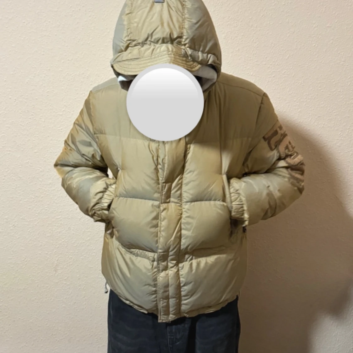 Beige dunjacka från Kejo  - 3