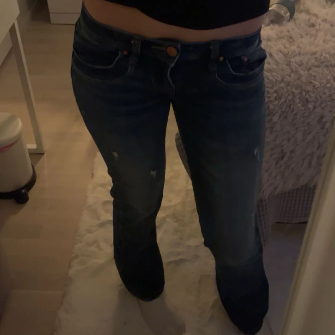 Mörkblåa Ltb Jeans