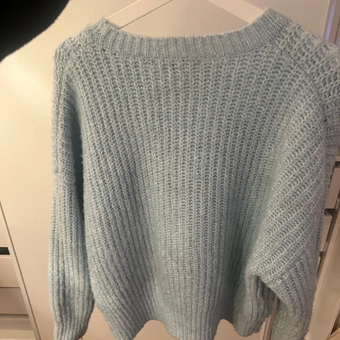 Ljusblå stickad tröja från Zara - 91