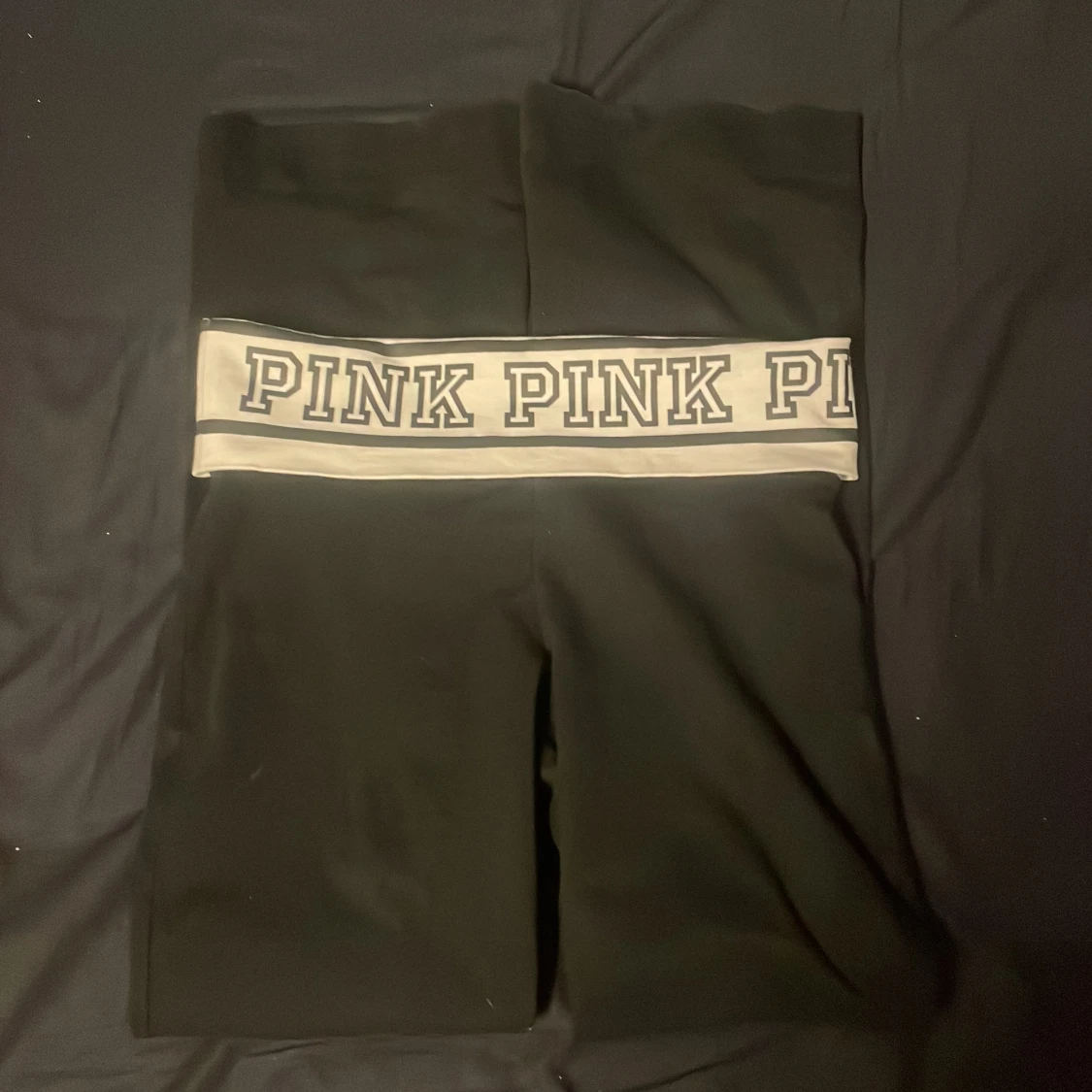 PINK flared foldover yoga byxor - 91